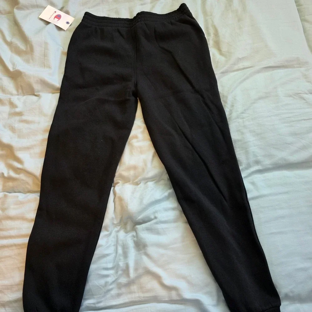 Champion Boys Signature Fleece Jogger Black Sweatpants C935KB7001-BLK-L NWT